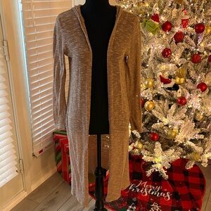 Rolla Coster Tan Open Front Cardigan